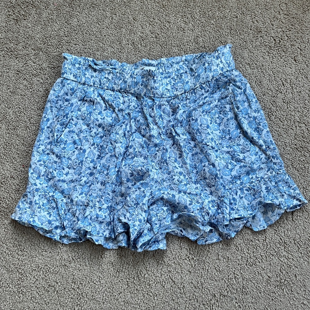 Floral Blue Women's Shorts